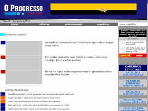 O Progresso de Tatui - home page