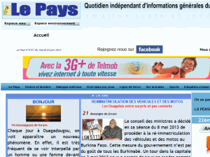 Le Pays - home page