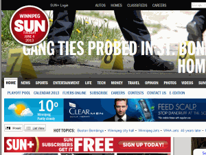 Winnipeg Sun - home page