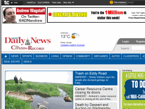 Amherst Daily News - home page