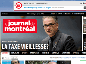Le Journal de Montréal - home page