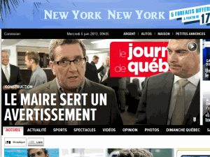 Le Journal de Québec - home page