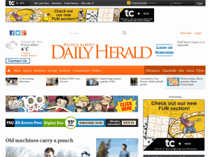 Prince Albert Daily Herald - home page