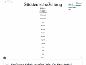 Süddeutsche Zeitung - home page