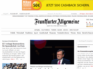 Frankfurter Allgemeine Zeitung - home page