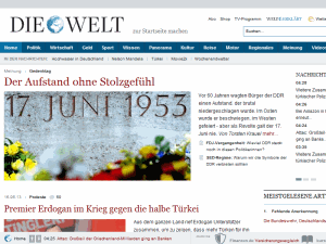 Die Welt - home page