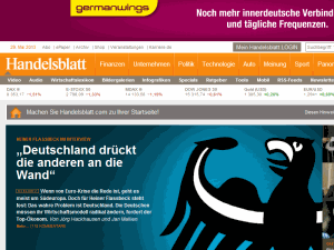 Handelsblatt - home page
