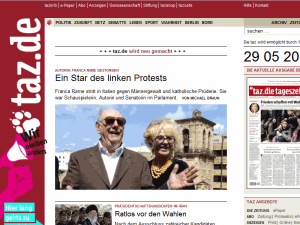 Die Tageszeitung - home page