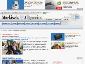 Märkische Allgemeine - home page