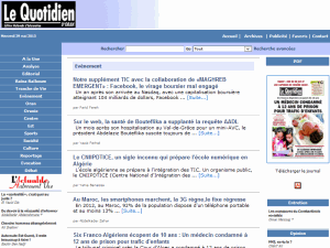 Le Quotidien d'Oran - home page