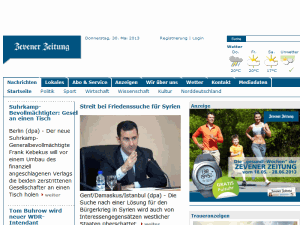 Zevener Zeitung - home page