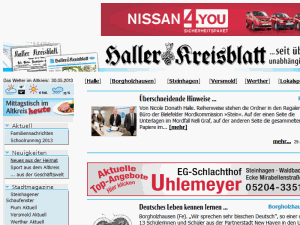 Haller Kreisblatt - home page
