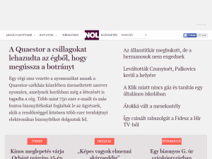 Népszabadság - home page