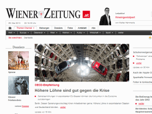 Wiener Zeitung - home page