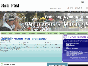 Bali Post - home page