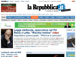 La Repubblica - home page