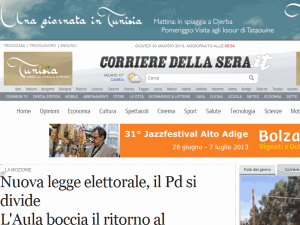 Corriere della Sera - home page