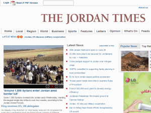 Jordan Times - home page
