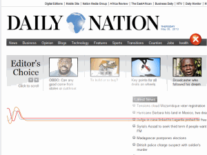 The Daily Nation - home page