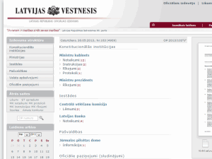 Latvijas Vestnesis - home page