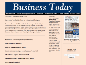 The Business Today - home page