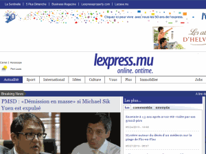 L'Express - home page